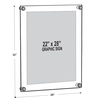 Azar Displays Standoff Sign Holder 22"x28" Graphic Size 105530